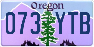 OR license plate 073YTB