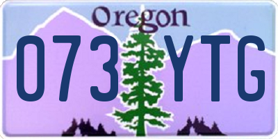 OR license plate 073YTG