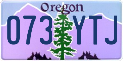 OR license plate 073YTJ