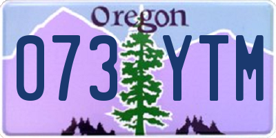 OR license plate 073YTM