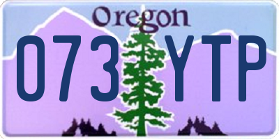OR license plate 073YTP