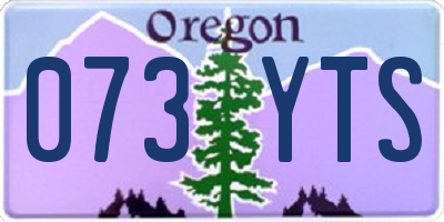 OR license plate 073YTS