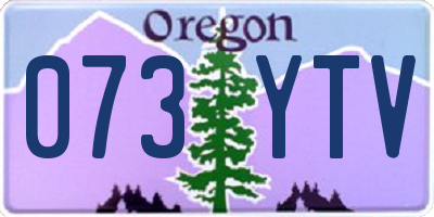 OR license plate 073YTV