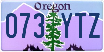 OR license plate 073YTZ