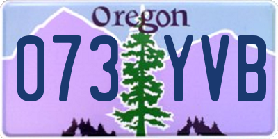 OR license plate 073YVB