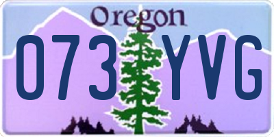 OR license plate 073YVG