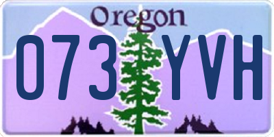OR license plate 073YVH