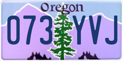 OR license plate 073YVJ