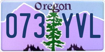 OR license plate 073YVL