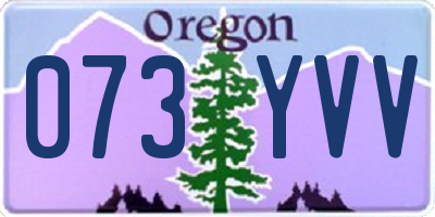 OR license plate 073YVV