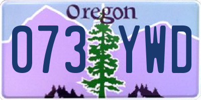 OR license plate 073YWD