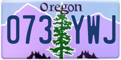 OR license plate 073YWJ