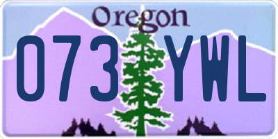 OR license plate 073YWL