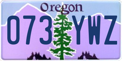 OR license plate 073YWZ