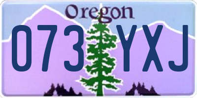 OR license plate 073YXJ