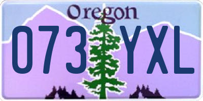 OR license plate 073YXL