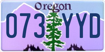 OR license plate 073YYD