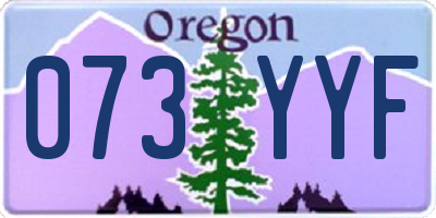 OR license plate 073YYF