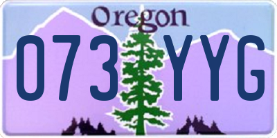 OR license plate 073YYG