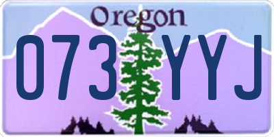OR license plate 073YYJ