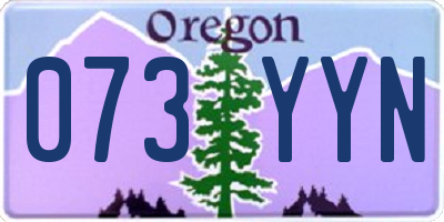 OR license plate 073YYN