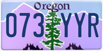 OR license plate 073YYR
