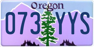 OR license plate 073YYS