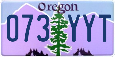 OR license plate 073YYT