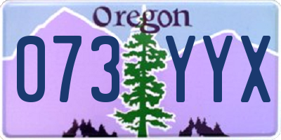 OR license plate 073YYX