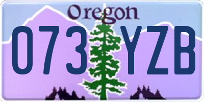 OR license plate 073YZB