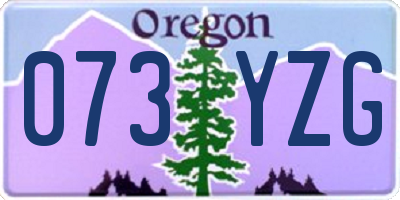 OR license plate 073YZG