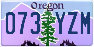 OR license plate 073YZM