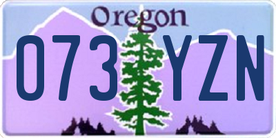OR license plate 073YZN