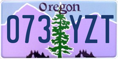 OR license plate 073YZT