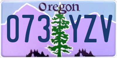 OR license plate 073YZV