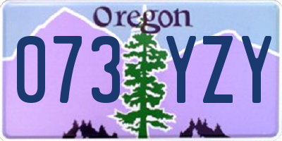 OR license plate 073YZY