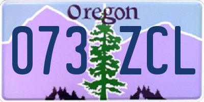 OR license plate 073ZCL