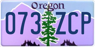 OR license plate 073ZCP