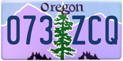 OR license plate 073ZCQ