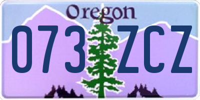 OR license plate 073ZCZ