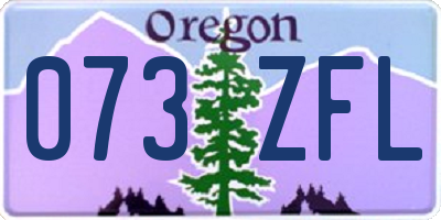 OR license plate 073ZFL