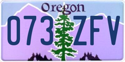 OR license plate 073ZFV