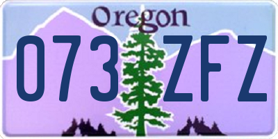 OR license plate 073ZFZ