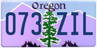 OR license plate 073ZIL