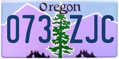OR license plate 073ZJC