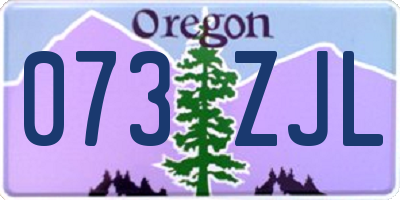 OR license plate 073ZJL
