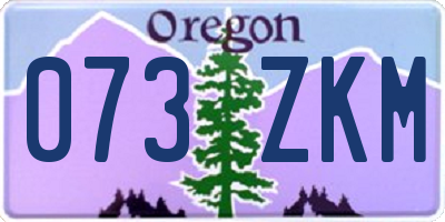 OR license plate 073ZKM