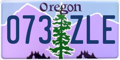 OR license plate 073ZLE