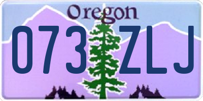 OR license plate 073ZLJ