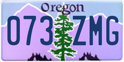 OR license plate 073ZMG